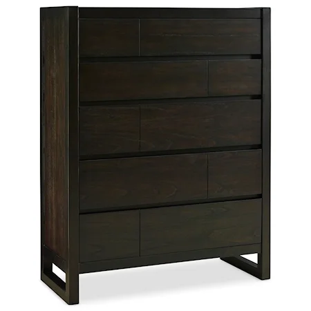 Contemporary 5 Drawer Chest